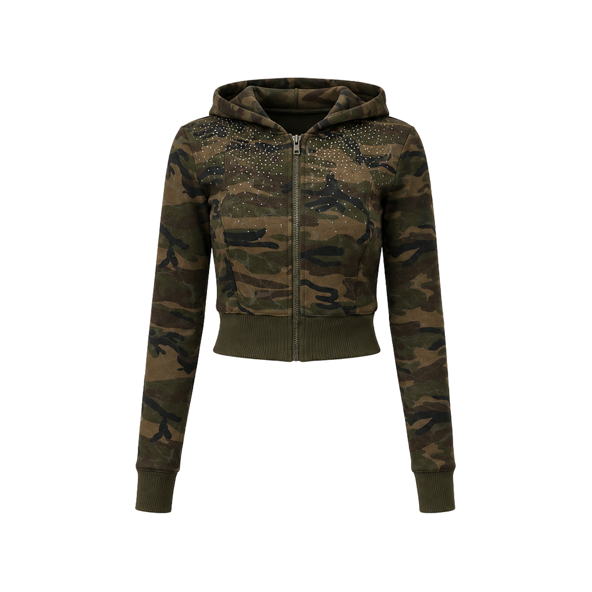 Sudadera con Capucha y Media Cremallera