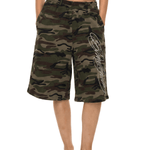 FDR Studios vintage camo print baggy shorts with relaxed fit