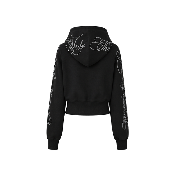 Rhinestone Zip Hoodie,Baggy Sweatpants - Style Perspective Shot 7 - Oversized Baggy Fit | FDR Studios
