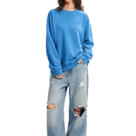 Acid Wash Relaxed Sweatshirt - Back Profile & Fit Detail - Streetwear Aesthetic | FDR Studios