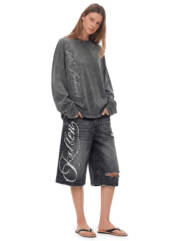 Acid Washed Graphic Tops