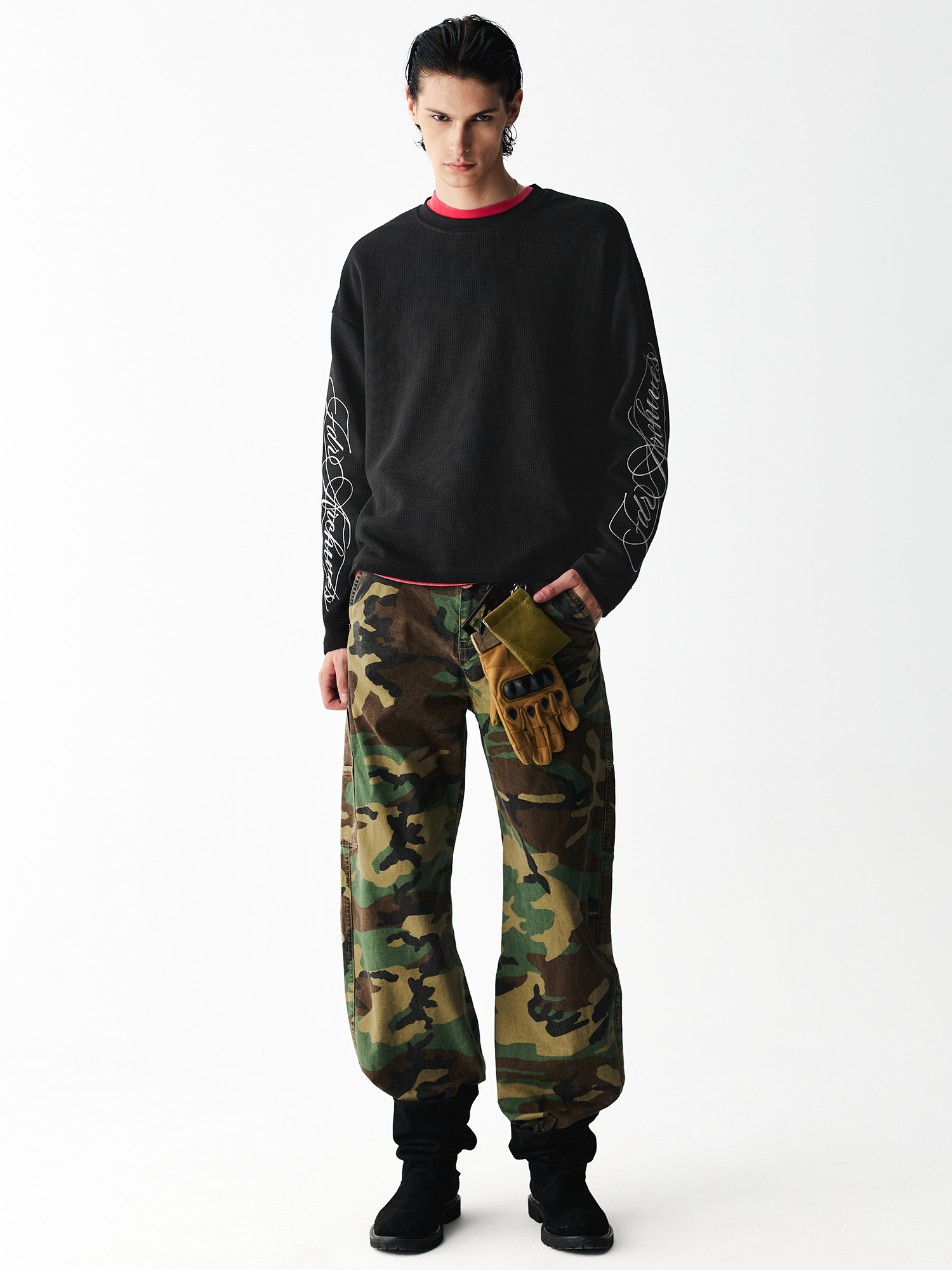 Camo Curved Jeans