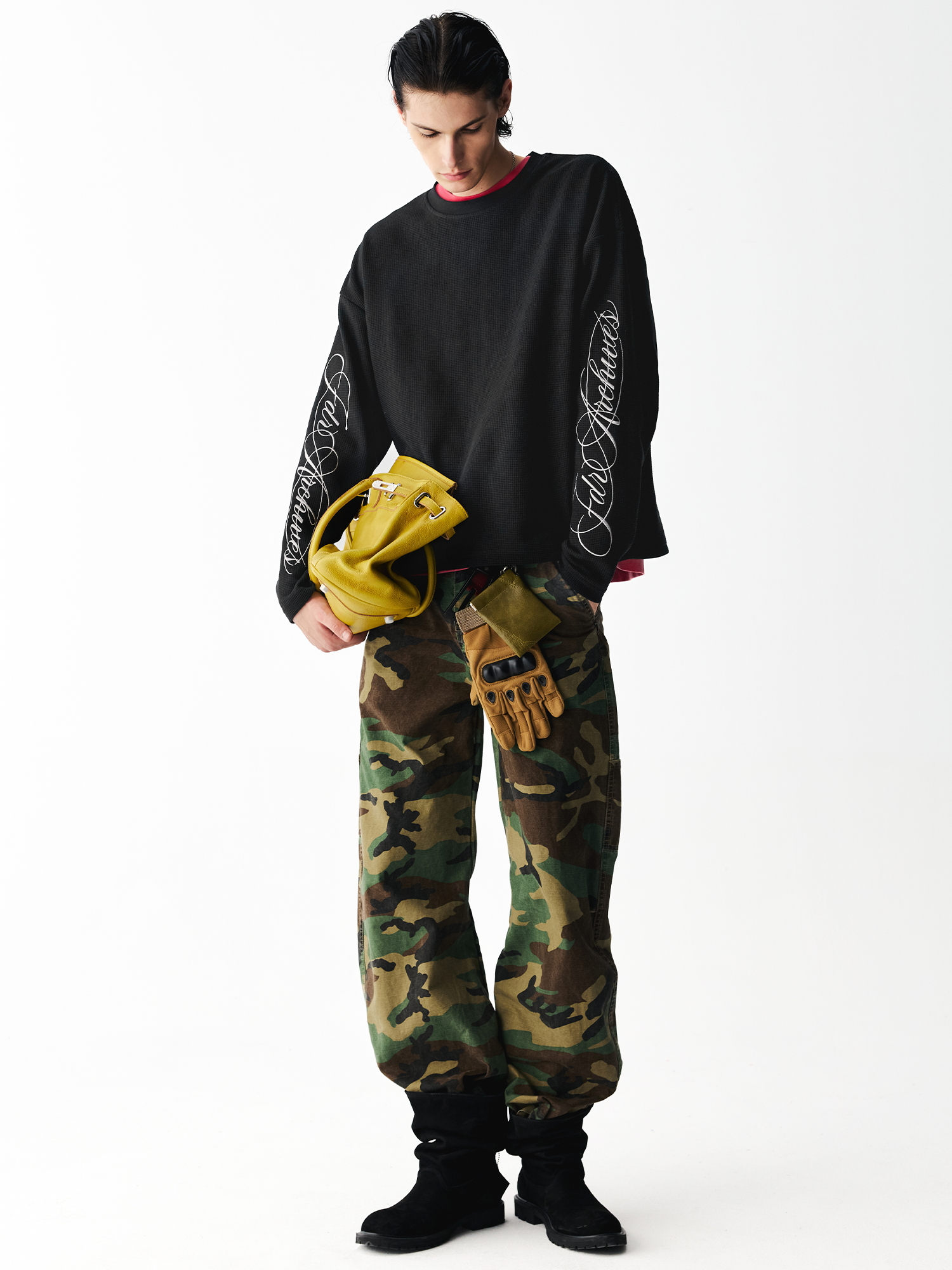 Camo Curved Jeans