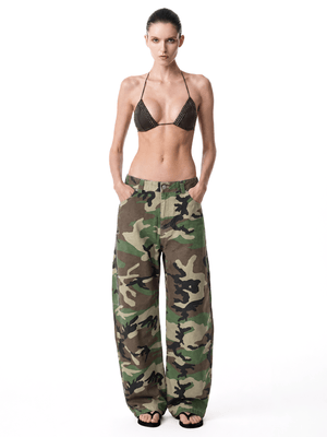 Camo Curved Jeans