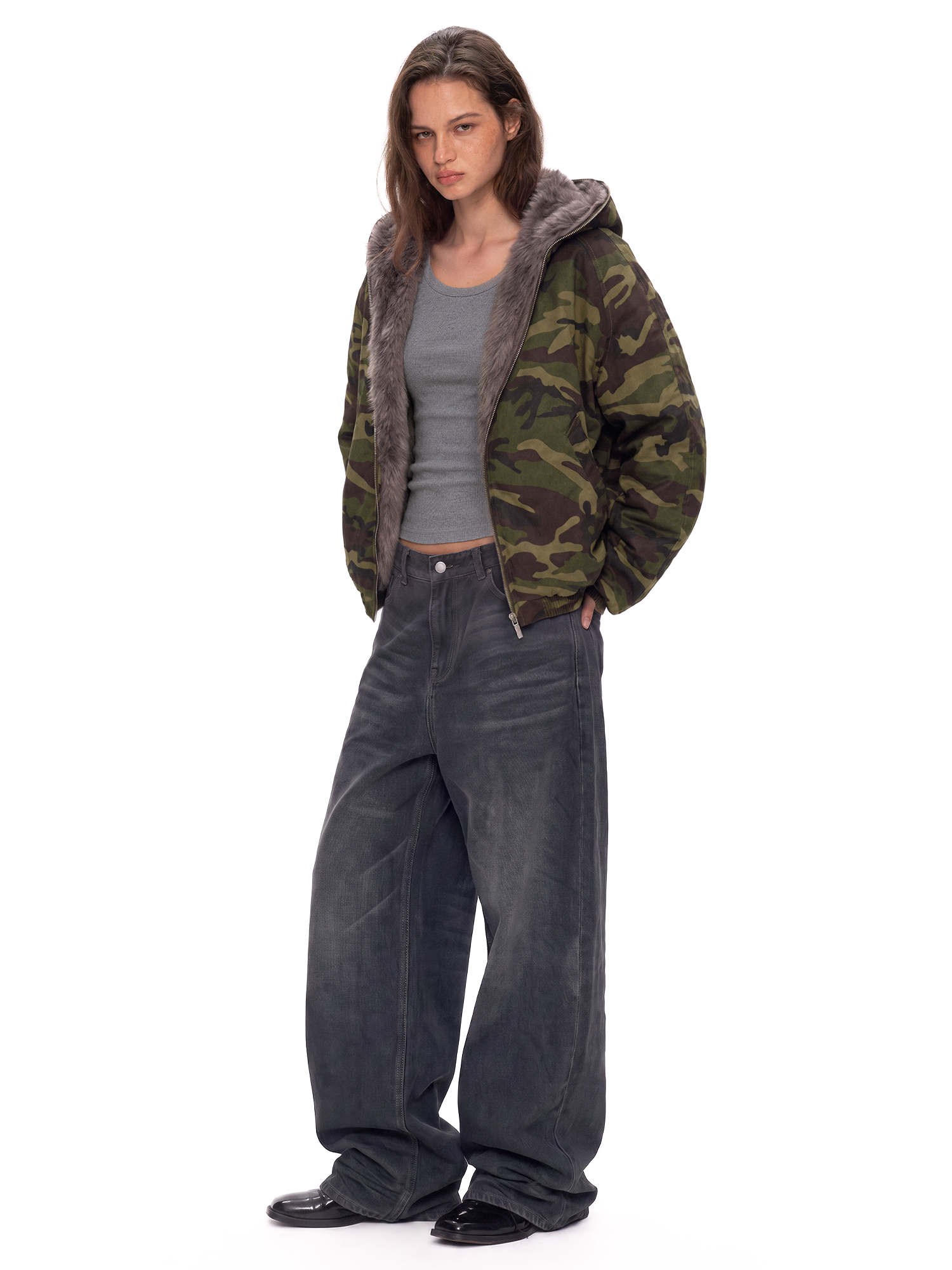 Camo Sherpa Jacket