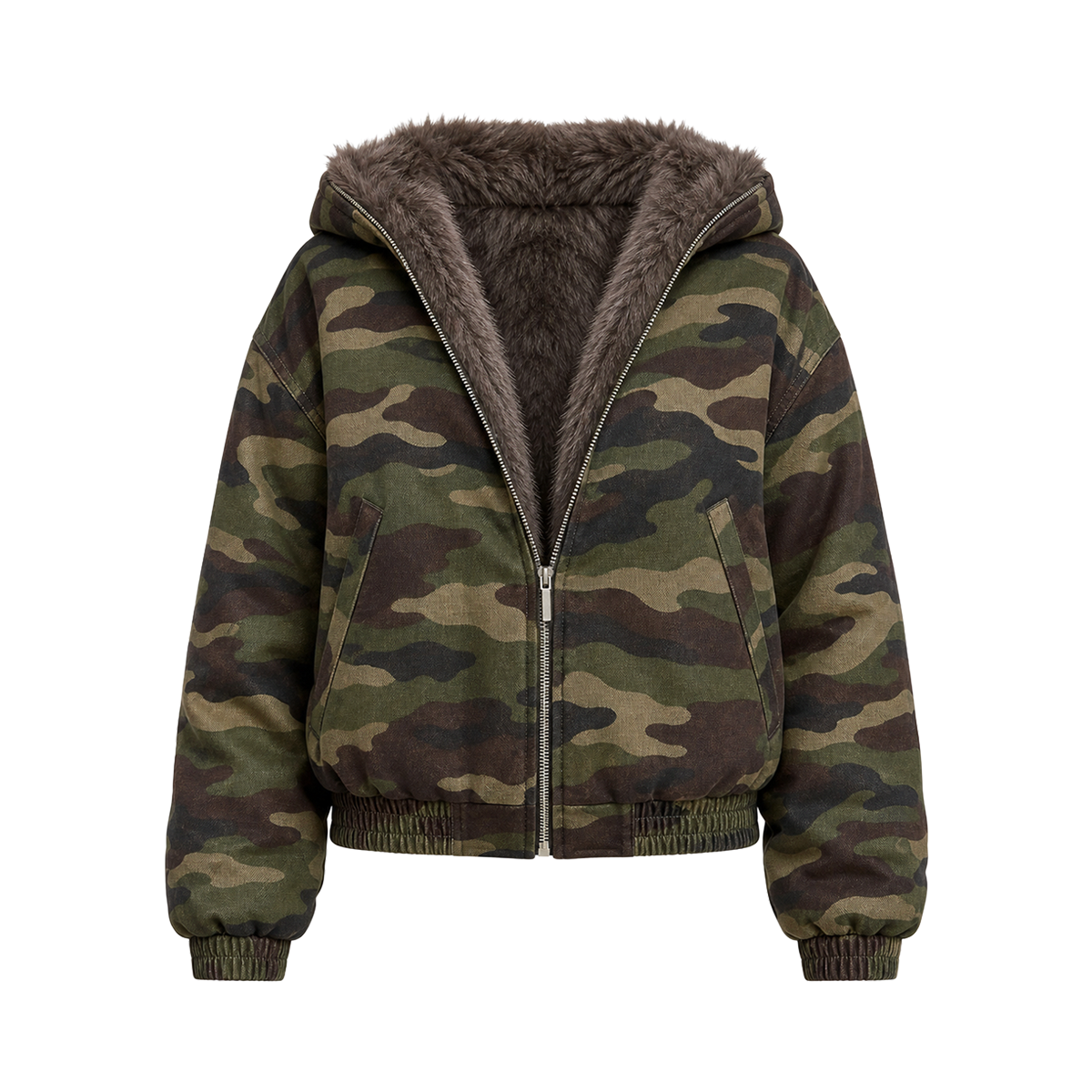 Camo Sherpa Jacket