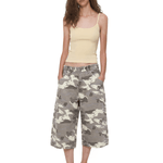 Camo Denim Jorts in Camo (Back Profile & Fit Detail) - FDR Baggy Oversized Sweatpants - Relaxed Fit Streetwear Tracksuit Pants | FDR Studios