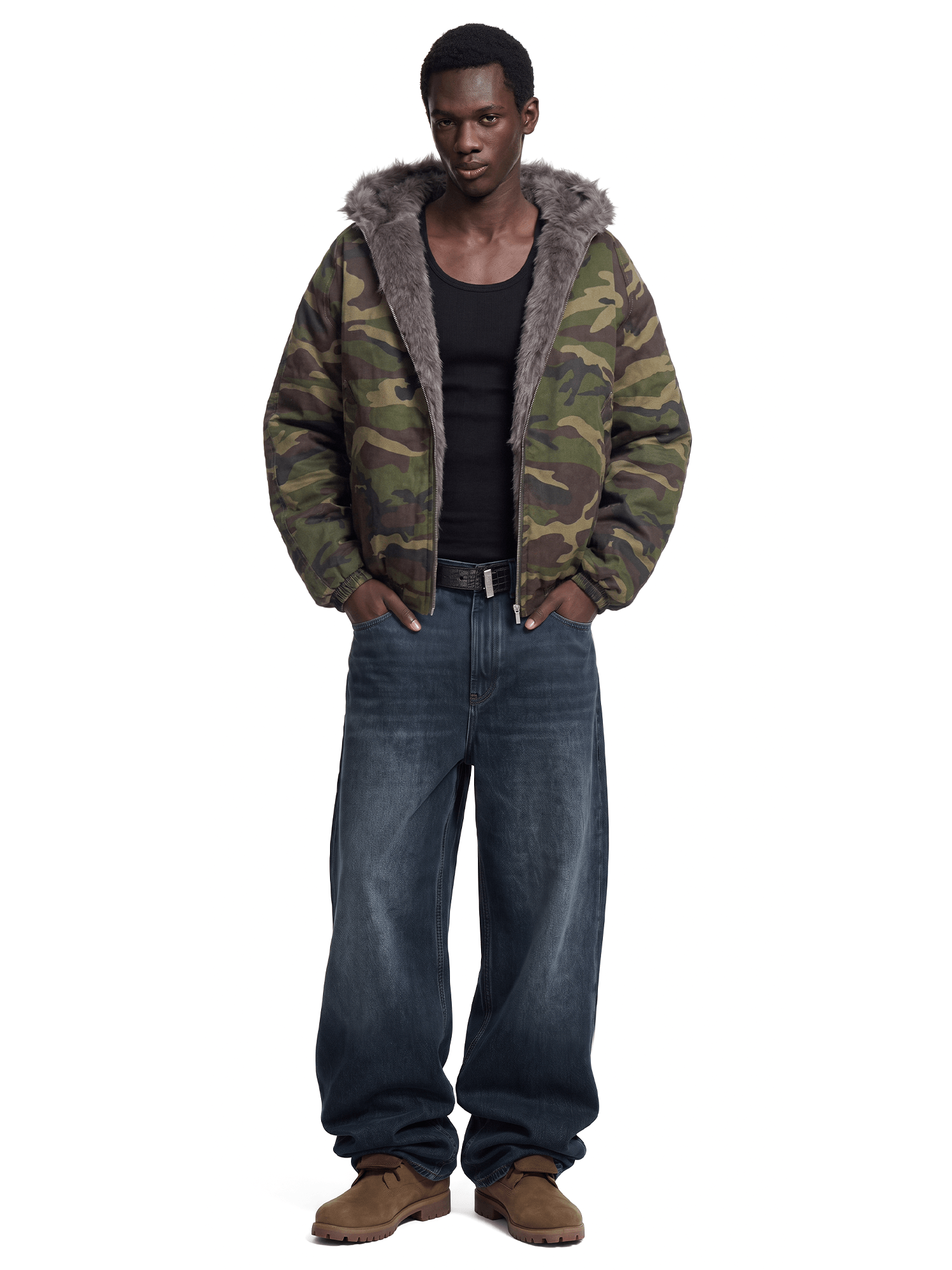 Camo Sherpa Jacket