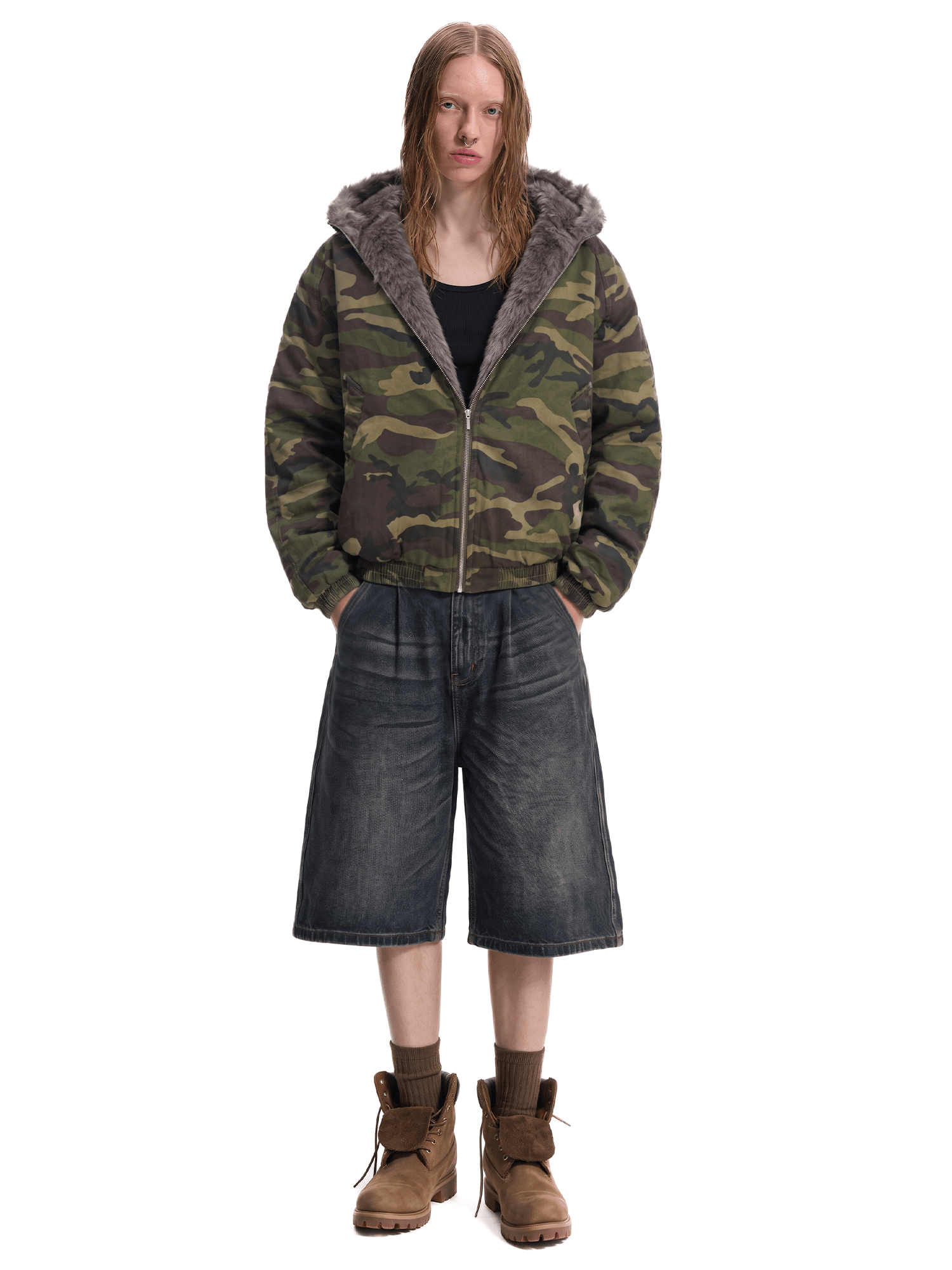 Camo Sherpa Jacket