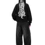 Cloud Dalmatian Big Hood Zip-Up - Front View - Streetwear Aesthetic | FDR Studios