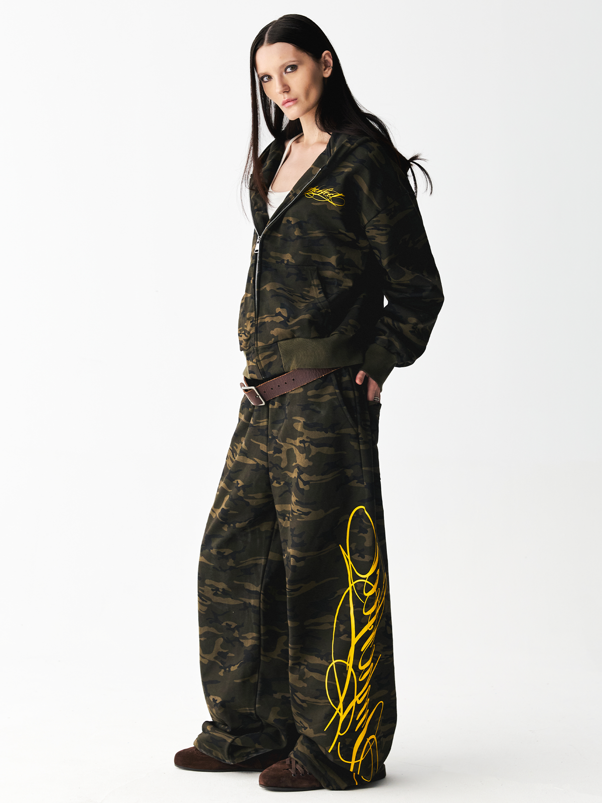 Contrast Script Sweatpants