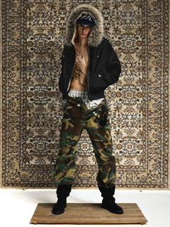 Cropped Shearling Puffer Jacket