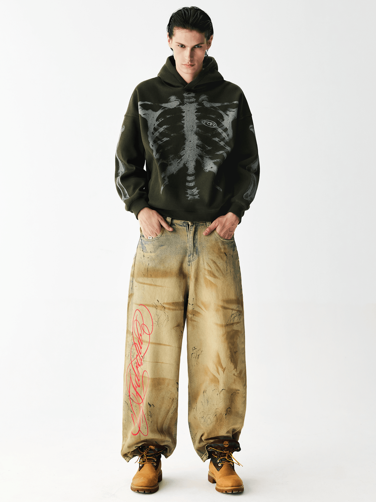 Cursive Script Denim