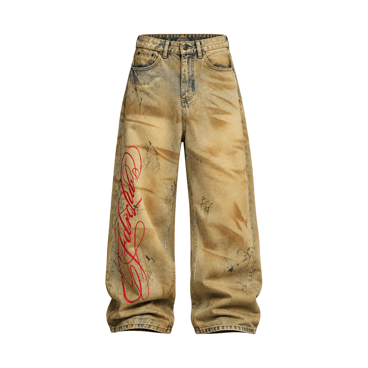 Cursive Script Denim