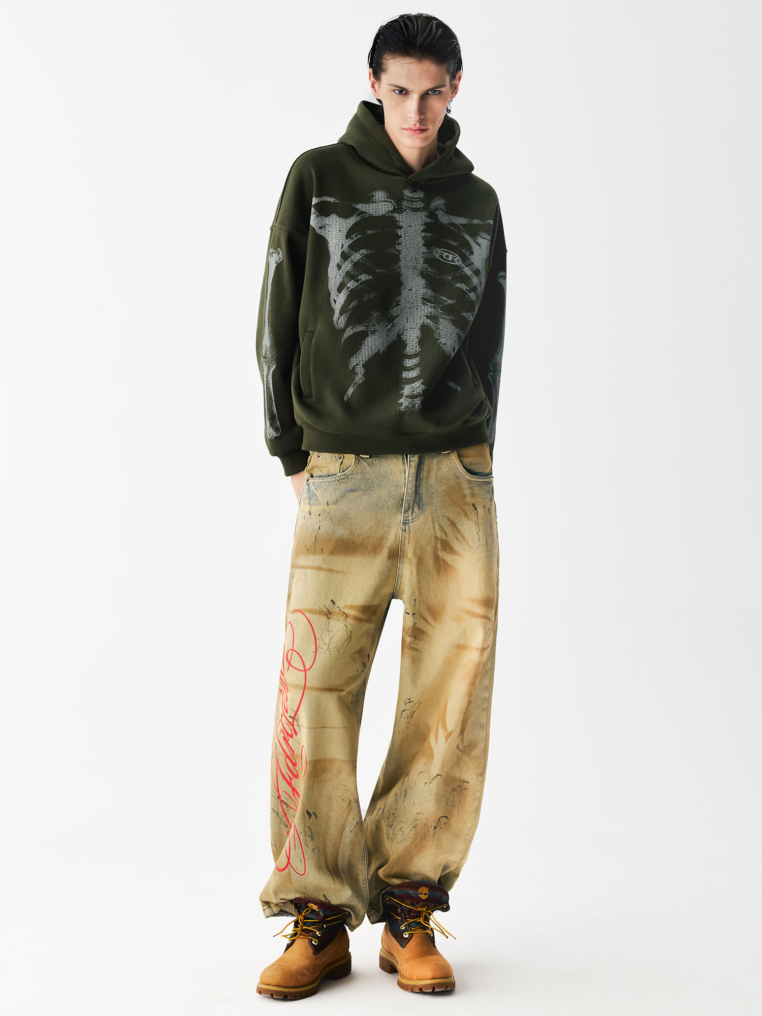 Cursive Script Denim