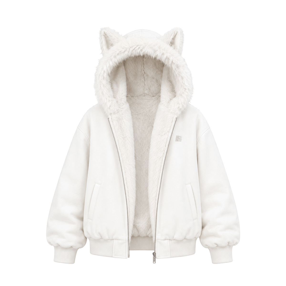 Cyber Kitty Leopard Fur Jacket
