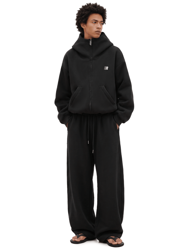 Eases Social Anxiety Oversized Hoodie - Front View - Streetwear Aesthetic | FDR Studios
