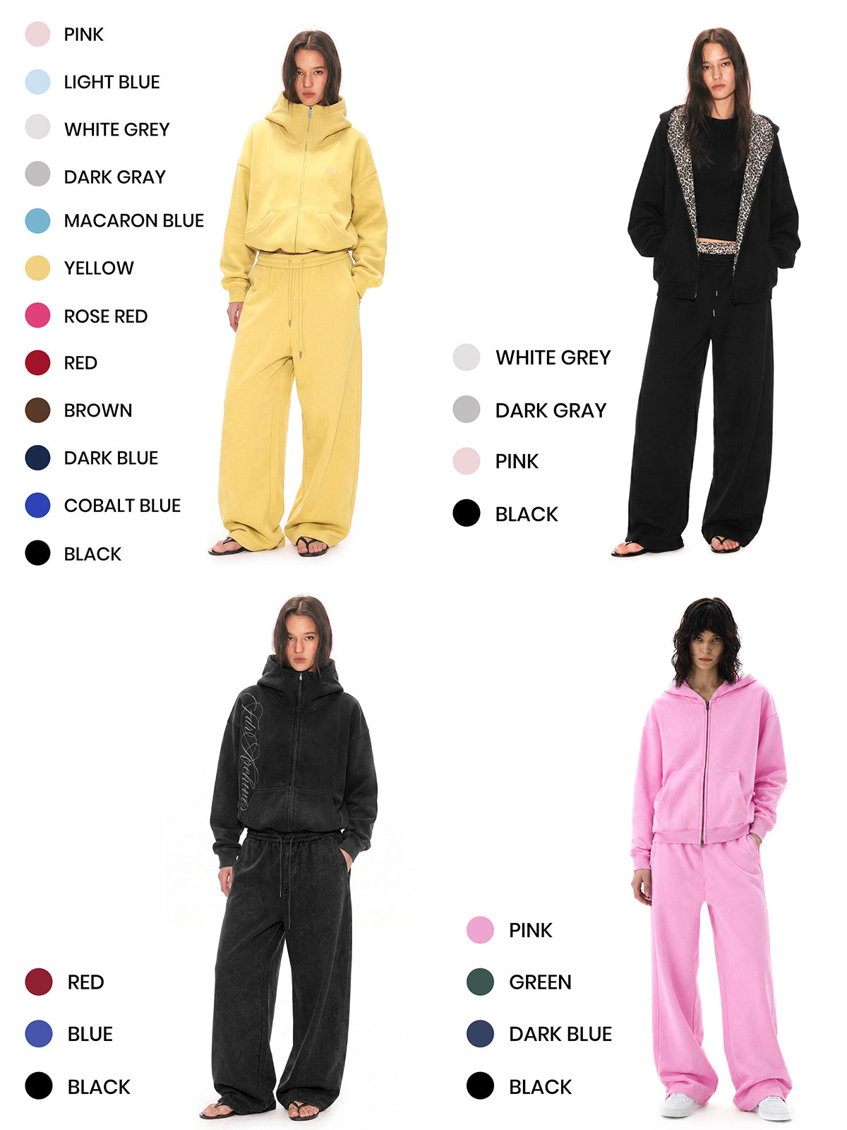 Reflective Leopard Zip Jacket & Barrel Sweatpants | Streetwear