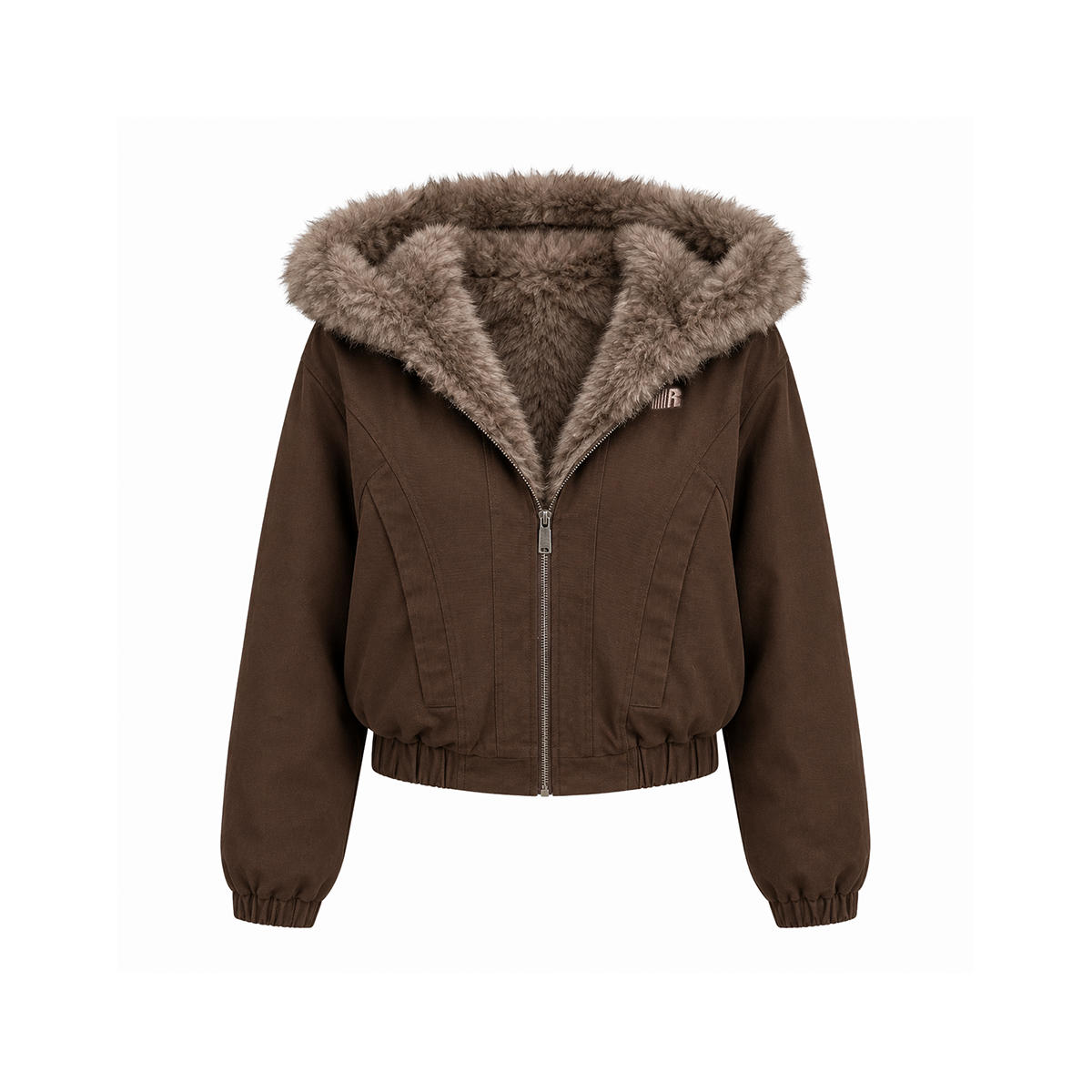 Fur Lined Hooded Bomber