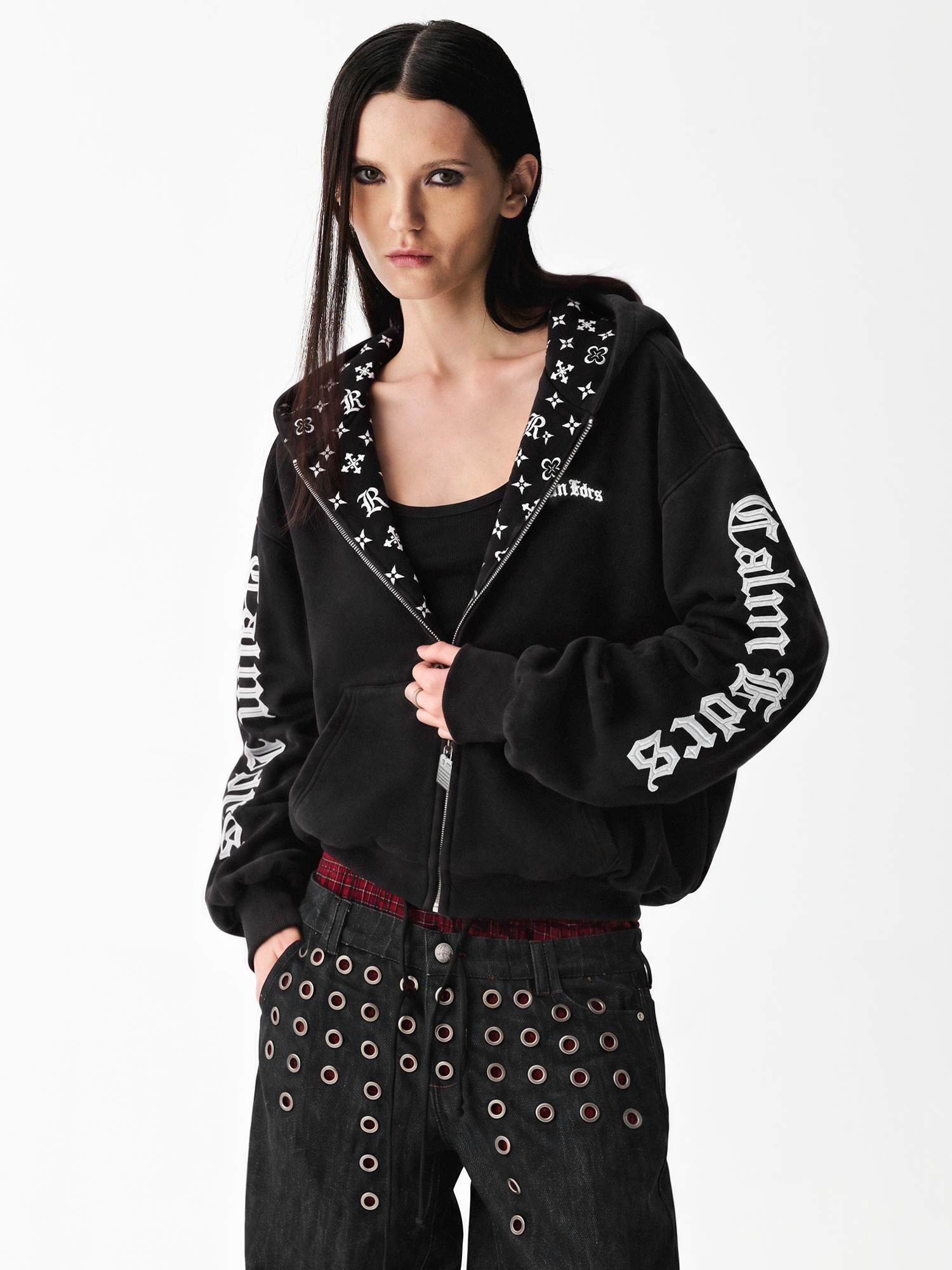 Baroque Gothic Zip Hoodie