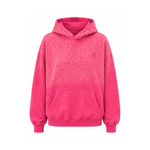 Washed Leopard Gradient Hoodie in Rose Pink (Side Angle & Oversized Silhouette Perspective) - FDR Oversized Heavyweight Hoodie - Official Streetwear Sweatshirt | FDR Studios