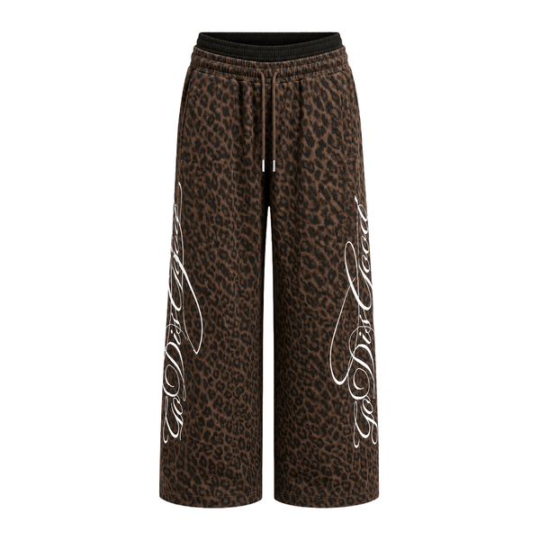 Graffiti Leopard Baggy Sweatpants - Style Perspective Shot 9 - Oversized Baggy Fit | FDR Studios