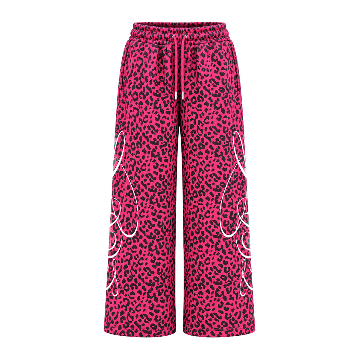 Graffiti Leopard Baggy Sweatpants