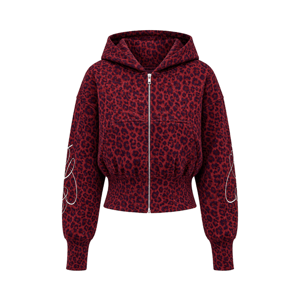Graffiti Leopard Zip Hoodies - Style Perspective Shot 9 - Streetwear Aesthetic | FDR Studios
