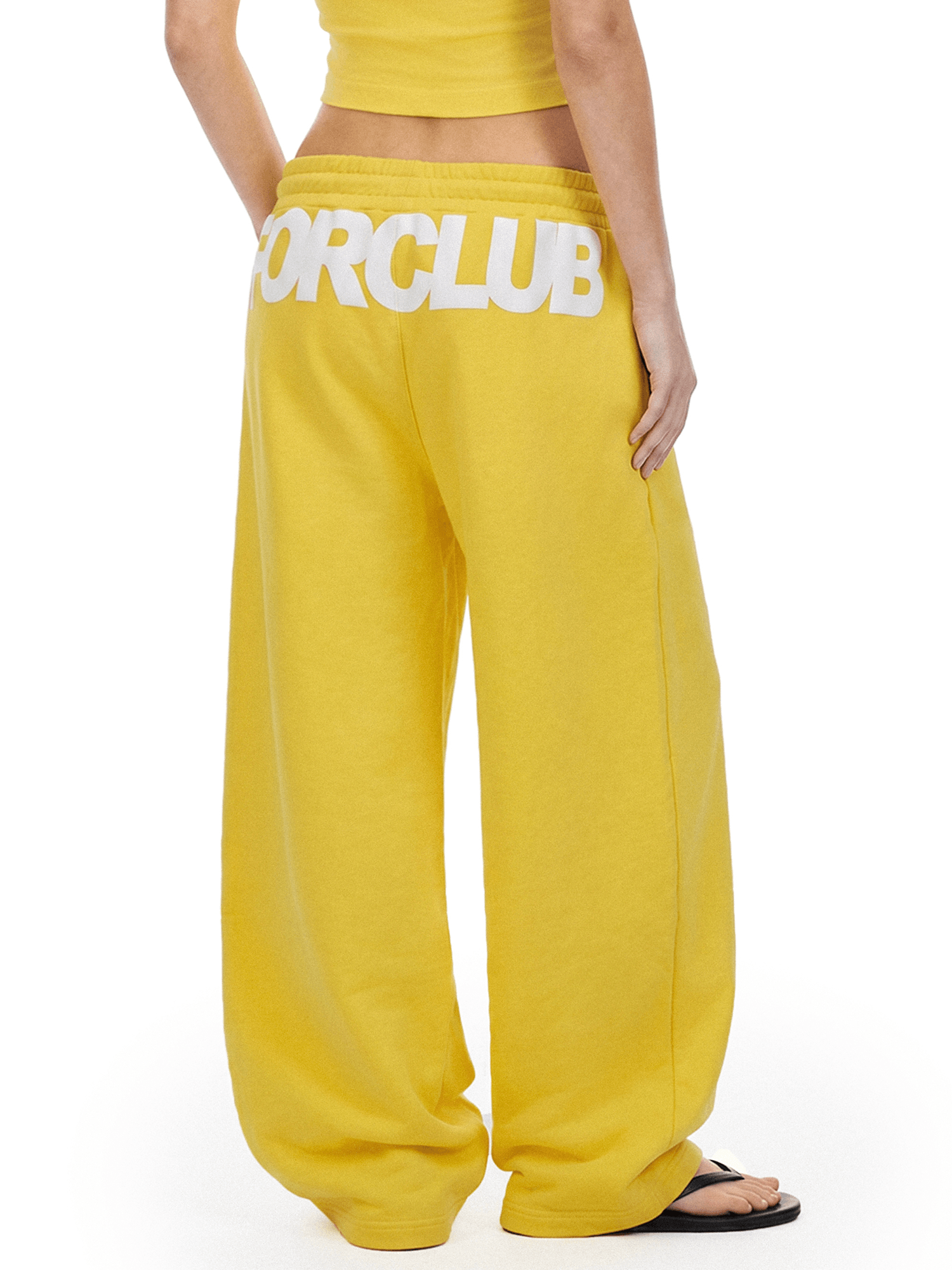 Graphic Back Baggy Sweatpants - Back Profile & Fit Detail - Oversized Baggy Fit | FDR Studios