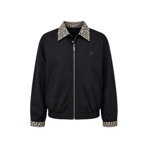 Leopard Patchwork Bomber