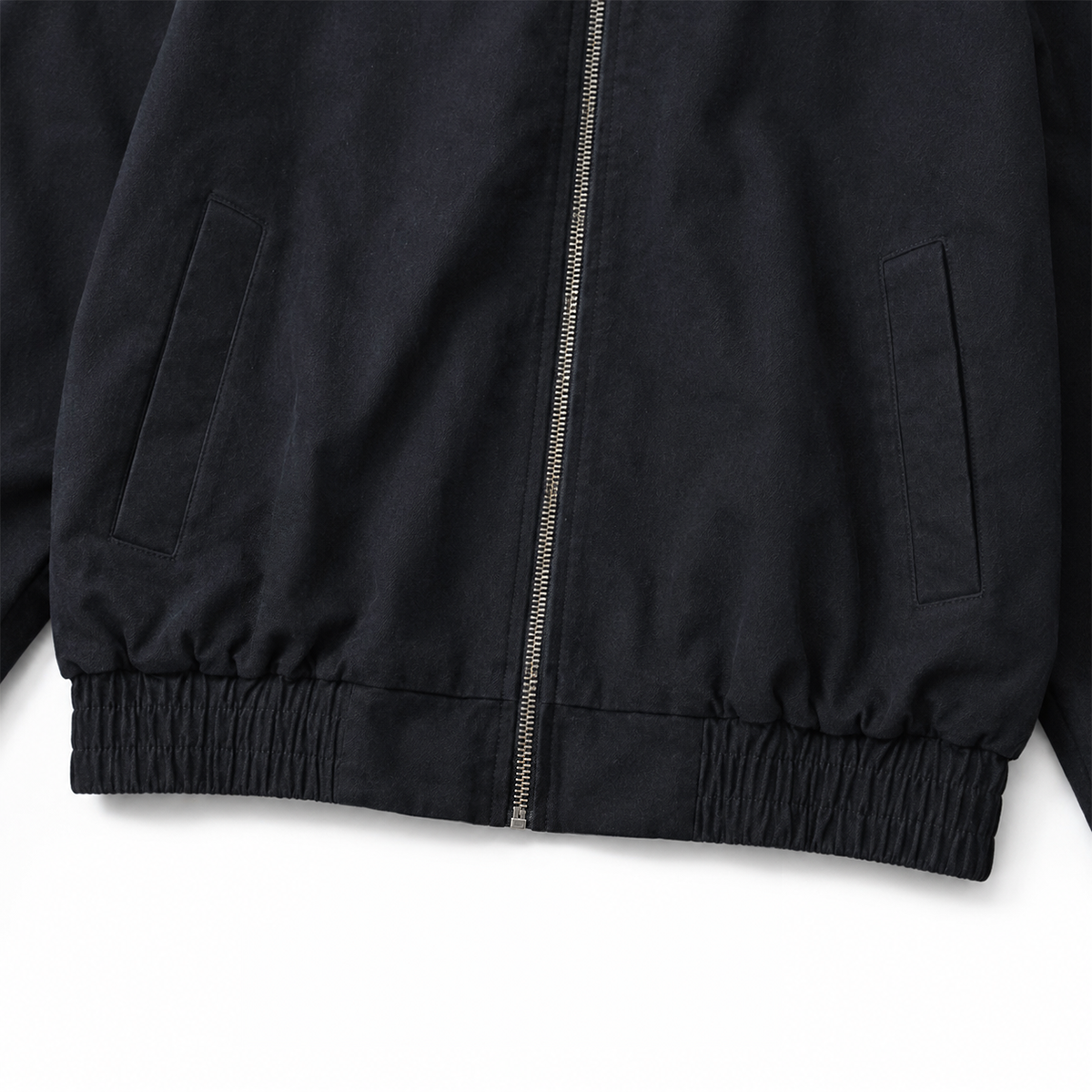Leopard Patchwork Bomber Jacket in Black (Back Profile & Fit Detail) - FDR Heavyweight Streetwear Outerwear Jacket - Premium Archive Fashion | FDR Studios