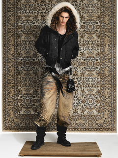 Leopard Fur Hooded Jacket