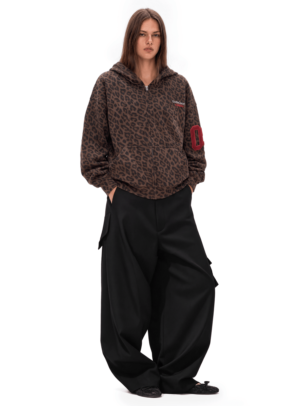 Leopard Street Zip Hoodie