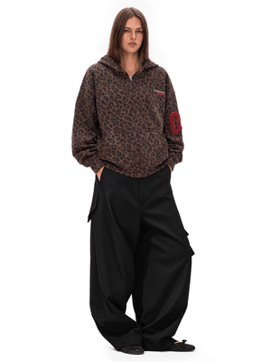 Leopard Street Zip Hoodie