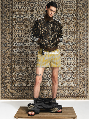 Leopard Webbing Track Jacket