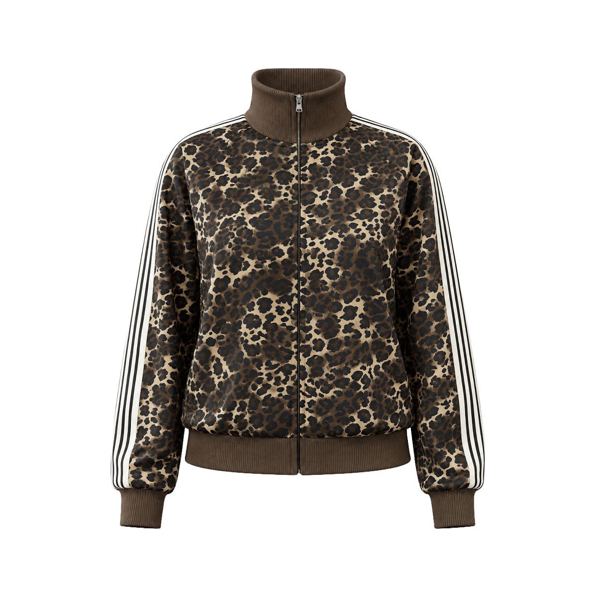 Leopard Webbing Track Jacket