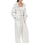 Polka Dot Chic Hoodie - Front View - Streetwear Aesthetic | FDR Studios