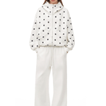 Polka Dot Chic Hoodie - Back Profile & Fit Detail - Streetwear Aesthetic | FDR Studios