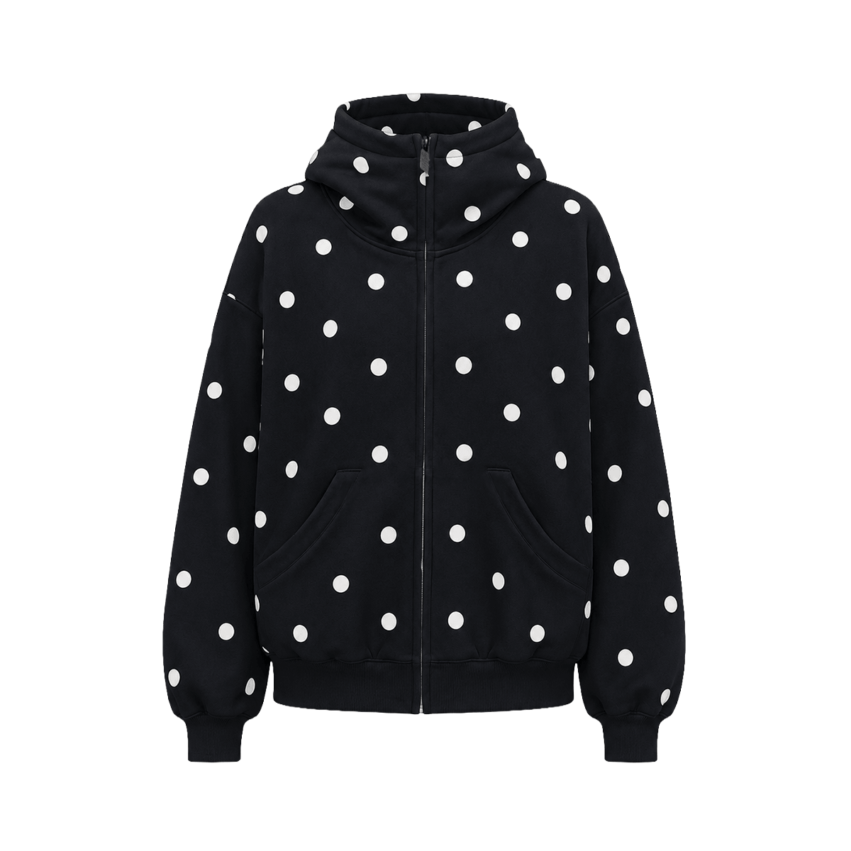Polka Dot Chic Hoodie - Style Perspective Shot 8 - Streetwear Aesthetic | FDR Studios