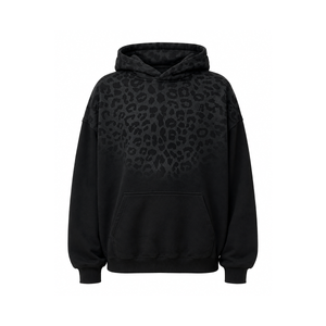 Reflective Leopard Fleece Hoodie