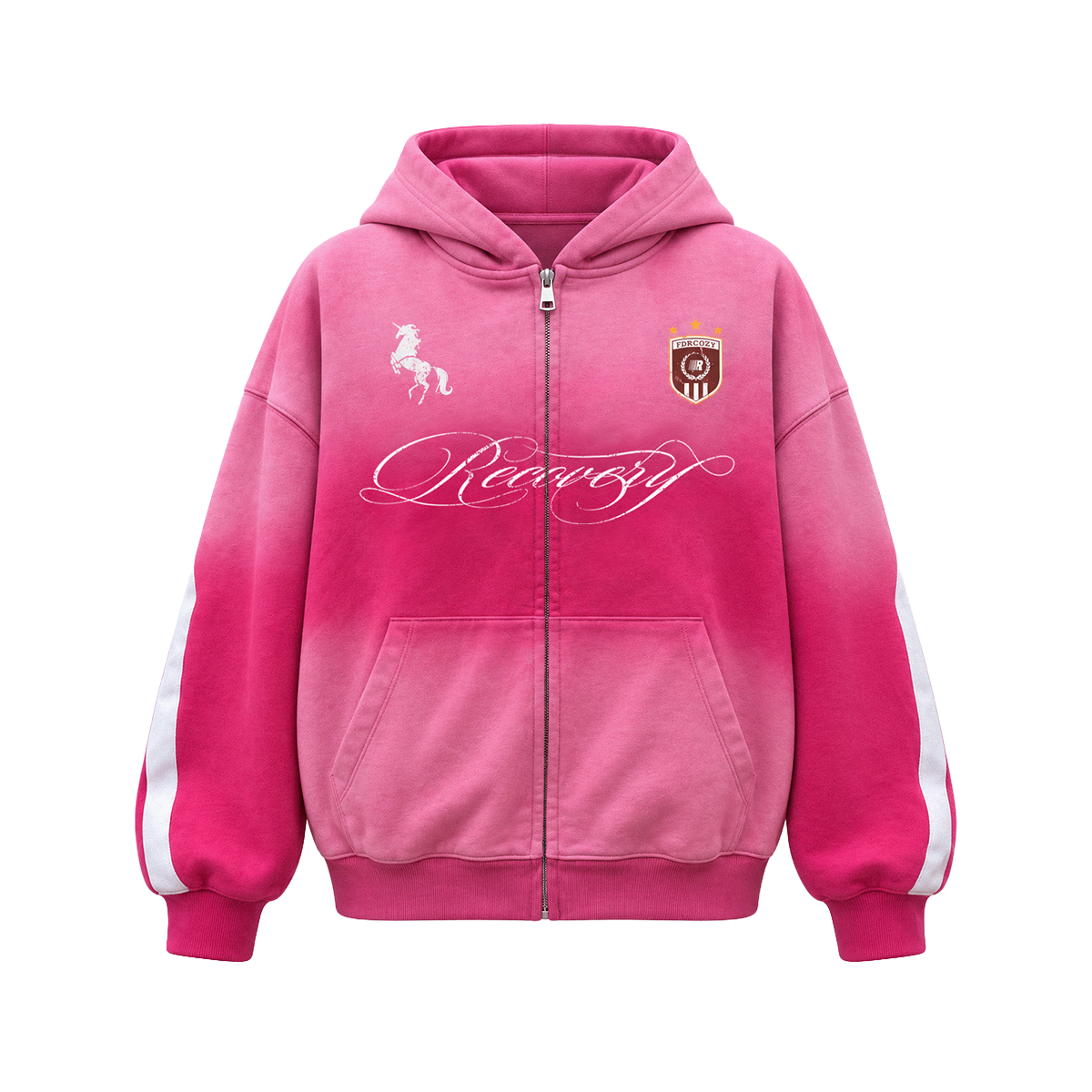 Washed Side Stripe Hoodie&Sweatpants
