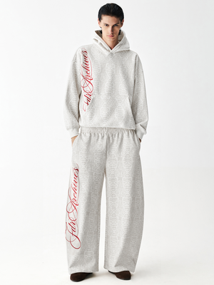 Script Snakeskin Oversized Hoodie