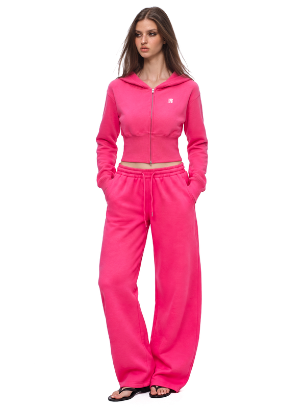 Sculpt Cropped Zip Hoodie