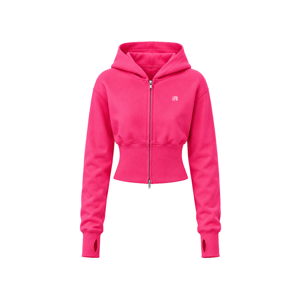Sculpt Cropped Zip Hoodie