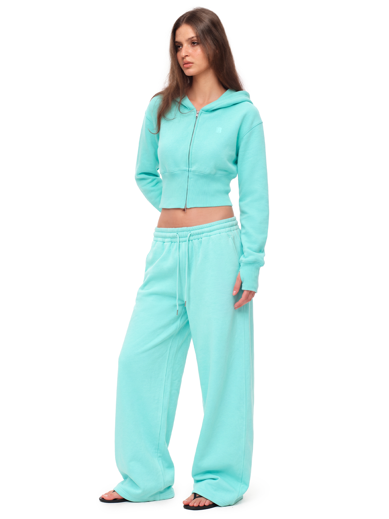 Sculpt Cropped Zip Hoodie
