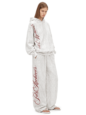 Script Snakeskin Baggy Sweatpants