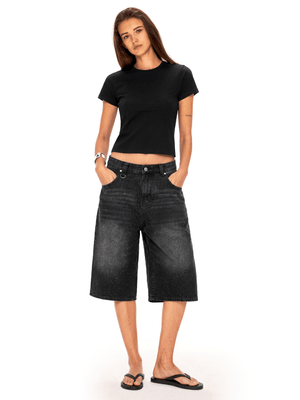 Static Glitch Crystal Jorts