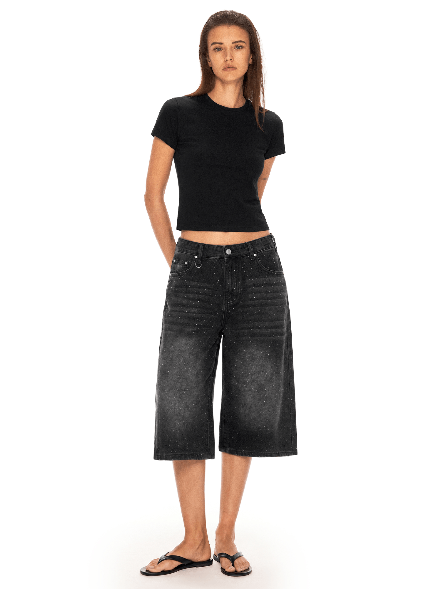 Static Glitch Crystal Jorts
