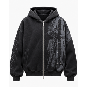 Cyber Punk Studded Hoodie