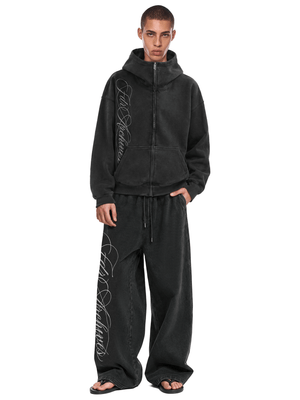 Sudadera con capucha corta de silueta cuadrada
